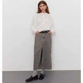 Maxi Denim Skirt S241315 Grey Denim